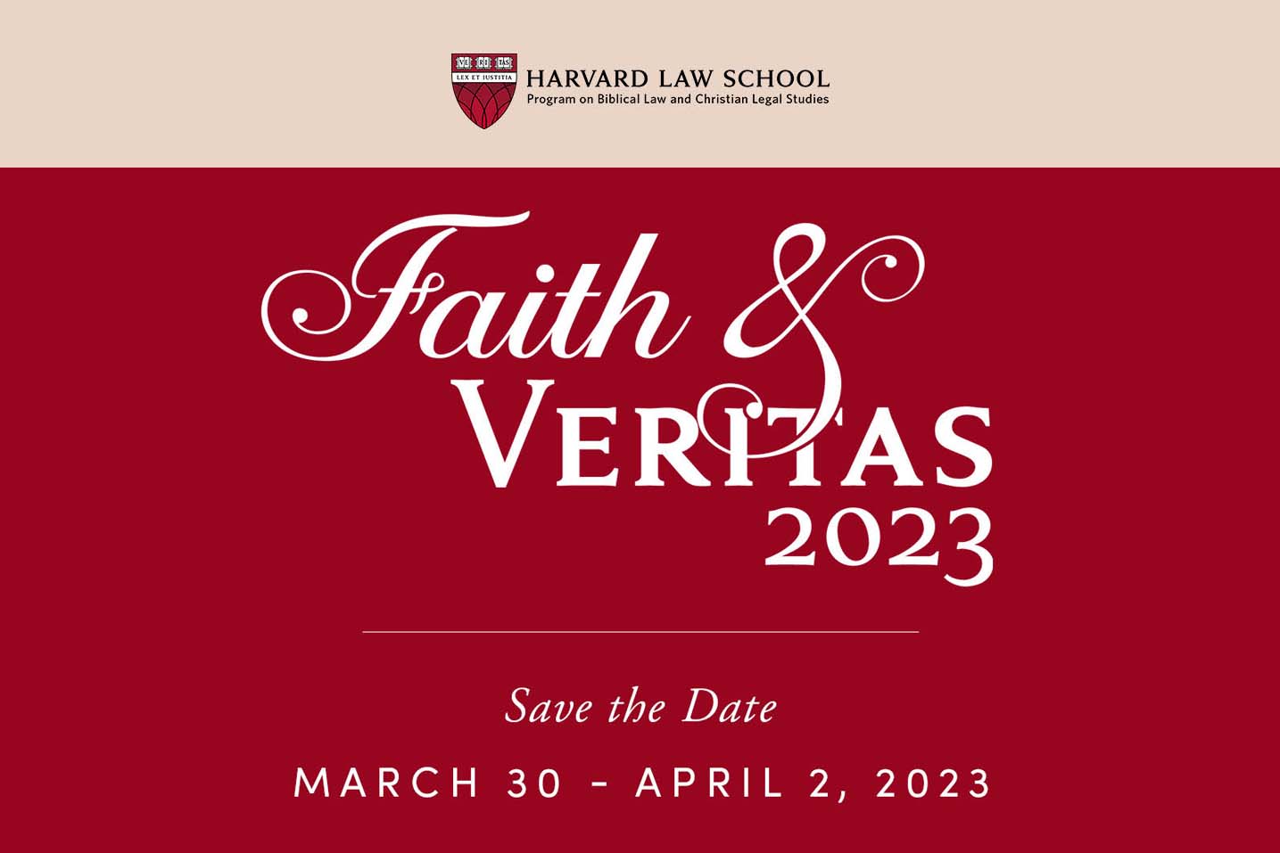 Faith & Veritas Save the Date