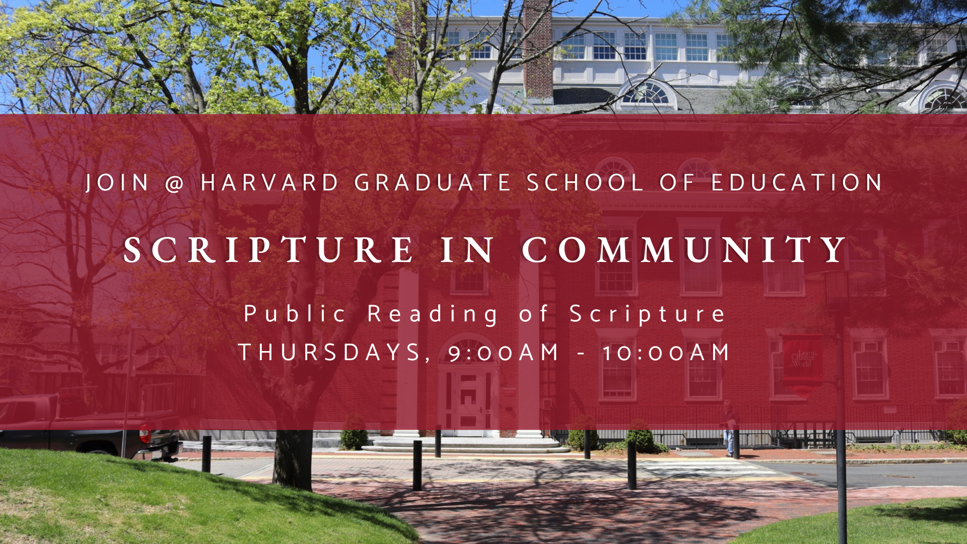 Scripture in Community at HGSE - Fall 2025