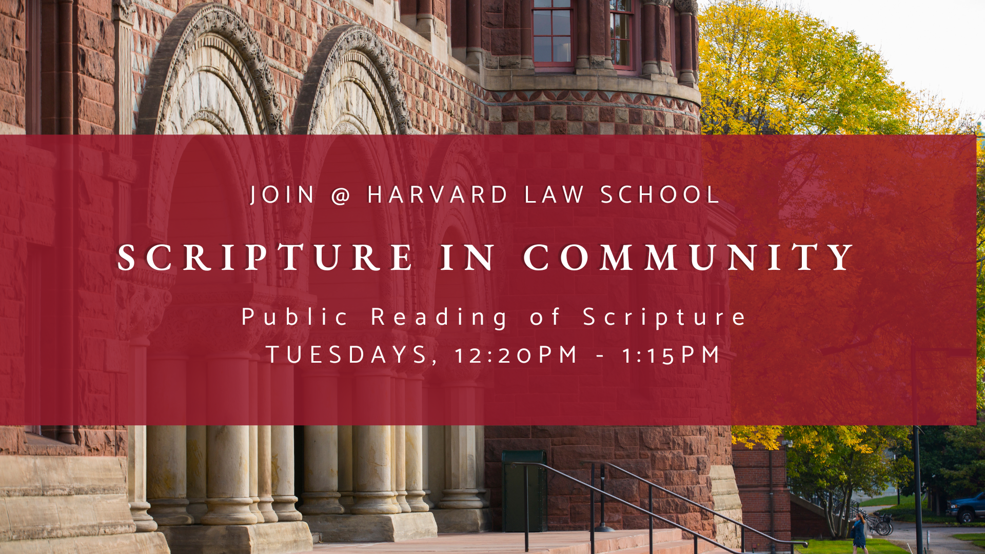 Scripture in Community at HLS - Fall 2025